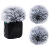 YOUSHARES DJI Mic Mini Manicotto Antivento - 2 Confezioni Parabrezza Peloso per Microfono per DJI Mic Mini Microfono Wireless per Ridurre il Rumore del Vento (Nero&Bianco)