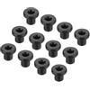 QUARKZMAN 50pz Occhielli in Gomma Diametro Montaggio 4,5mm ID 2,5mm H 6mm Guarnizioni Nere Protezione Passacavi in Gomma per Cavi Tubi