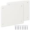 bricoleva.it 2 Coperchi per Cassetta di Derivazione - Copertura Scatola Elettrica da Esterno - Copri Quadro Elettrico - Disponibile in più misure (119x96 mm)