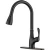 APPASO Kitchen Faucet with Pull Down Sprayer Oil Rubbed Bronze, Single Handle High Arc Pull Out Spray Head Kitchen Sink Faucet with Deck Plate