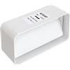 La Ventilazione CVL126B Giunto in ABS con Valvola a Farfalla Antiritorno, 120x60 mm