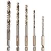 Krino 01068700 Hss-G Set Punte Rettificate con Attacco Esagonale 1/4 per Acciaio-5 Pezzi