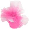 PARTYLANDIA Bobina Tulle 100 mt per Decorazioni, Feste di Matrimonio, Ideale per Confetti, bomboniere, Vestiti, Sedia, Regali ECC. (Rosa, 25)