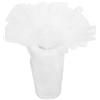 PARTYLANDIA Bobina Tulle 100 mt per Decorazioni, Feste di Matrimonio, Ideale per Confetti, bomboniere, Vestiti, Sedia, Regali ECC. (Bianco, 25)