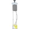 HOMCOM Stiratrice Verticale da 1950W, con Temperatura Regolabile su 11 Livelli e Asta Telescopica, Giallo | Aosom Italy