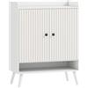 HOMCOM Scarpiera Ingresso con Ripiani Regolabili Compartimento Aperto per 15 Paia di Scarpe 75x35x97 cm Bianco | Aosom Italy