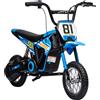 AIYAPLAY Moto Elettrica per Bambini 24V 250W, 6-16 km/h, Ruote Ø30,5 cm, Blu | Aosom Italy