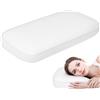 HOMCOM Cuscino in Schiuma Viscoelastica con Design Ergonomico, 91x40 cm, Crema | Aosom Italy