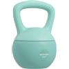 SPORTNOW Kettlebell 6 kg con impugnatura antiscivolo per fitness, muscolazione e cardio, 19 x 19 x 28 cm verde | Aosom Italy