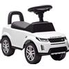 AIYAPLAY Auto cavalcabile Land Rover con licenza, per bambini 18-36 mesi, vano portaoggetti, clacson e suoni motore, Bianco | Aosom Italy