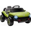 AIYAPLAY Auto Elettrica per Bambini dai 3 Anni Volkswagen E-Buggy 12V con Telecomando 2,4 G Ruote con Sospensione Verde | Aosom Italy