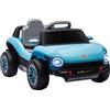 AIYAPLAY Auto Elettrica per Bambini di +3 Anni Volkswagen E-Buggy 12V con Telecomando 2,4 G Ruote con Sospensione Blu | Aosom Italy