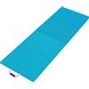 SPORTNOW Tappetino Gimnasia Pieghevole con Maniglie di Trasporto e Borsa per Yoga Aerobica, Blu | Aosom Italy