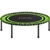 SPORTNOW Tappeto Elastico Fitness Ø114 cm con Telaio in Acciaio Rinforzato per Allenamento Gambe e Corpo Verde e Nero | Aosom Italy