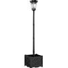 Outsunny Lanterna Solare Lampada da Terra con Vaso 195cm Lanterna da Giardino da Esterno con 2 Livelli di Luminosità Controllo della Luce Interruttore IP44 | Aosom Italy