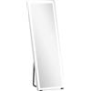 HOMCOM Specchio da Terra a Figura Intera con Luci 150x50 cm Senza Cornice 3 Temperature di Colore Luminosità Regolabile Trasparente | Aosom Italy