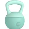 SPORTNOW Pesa russa 12 kg kettlebell riempita di sabbia metallica manico antiscivolo per allenamento a casa 21x21x30 cm Verde | Aosom Italy