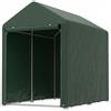 Outsunny Capanno da Giardino per Biciclette 1,2x1,8x1,65 m con 2 Scomparti Porta con Cerniera Impermeabile Anti-UV Verde | Aosom Italy