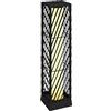 Outsunny Lanterna da Giardino in Rattan Lampione Solare Esterno con LED Accensione e Spegnimento Automatico Impermeabile IP44 Nero | Aosom Italy
