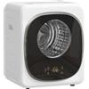 HOMCOM Mini Asciugatrice Portatile 4 kg, 5 Programmi, 800W, Fino 60℃, Timer, Tamburo in Acciaio Inox, per Casa, Bianco | Aosom Italy