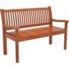 Outsunny Panca da Giardino Panca Esterna 2 Posti con Copertura Impermeabile e Schienale Ergonomico Legno Marrone Chiaro | Aosom Italy