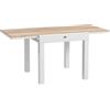 Outsunny Tavolo da pranzo da giardino allungabile per 6 persone con piano rettangolare, telaio in alluminio, 60x80x75cm | Aosom Italy