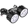 Akozon Fari per Faretti Moto 4 LED Fari per Faro Universale Super Bright per Moto 12V 24W Fari per Faretti Fendinebbia