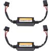 Thonlai Decodificatore Faro LED H7 da 2 Pezzi, Decodificatore Errore Canbus Plug and Play Anti-sfarfallio Resistente All'acqua con Connettori AMP, per Modelli Faro H7