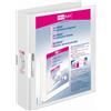 Veloflex - Quaderno ad anelli Velodur, con 2 anelli, formato A4, 40 mm, bianco