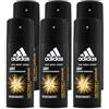 Adidas - Deodorante spray per il corpo, 150 ml, 6 x 150 ml