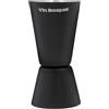 VB VIN BOUQUET FIK 1468 Misuratore da cocktail nero 50/25 ml, Jigger in acciaio inox, doppia misura per cocktail party professionale e casalingo