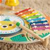 Tavolo Musicale in Legno Educativo Set Musicale in Legno per Bambini