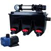 T.I.P. 30288 Filtro per laghetto esterno multicamera MTS 30000, UV-C 25 Watt, per laghetti fino a 30 litri, nero