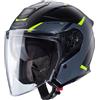 Caberg CASCO JET FLYON II BOSS MATT BLACK / GREY / YELLOW FLUO CABERG : Taglia Int - XL