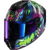 Shark CASCO INTEGRALE SPARTAN RS SHAYTAN BLACK GREEN VIOLET SHARK HELMETS : Taglia Int - L