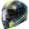 Caberg CASCO INTEGRALE AVALON X OPTIC MATT GREY BLUE YELLOW FLUO CABERG : Taglia Int - XL