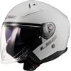 LS2 CASCO JET LS2 OF603 INFINITY II SOLID GLOSS WHITE-06 LS2 : Taglia Int - XXL
