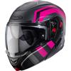 Caberg CASCO MODULARE HORUS X ROAD MATT GUN METAL BLACK FUCHSIA CABERG : Taglia Int - S