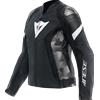 Dainese GIACCA AVRO 5 LEATHER JACKET WMN BLACK BLACK WHITE DAINESE : Taglia - 48