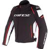 Dainese RACING 3 D-DRY JACKET BLACK WHITE RED-FLUO DAINESE : Taglia - 54