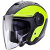 Caberg CASCO JET SOHO MILANO MATT BLACK YELLOW FLUO CABERG : Taglia Int - M