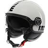 Momo Design CASCO JET FGTR EVO MOMODESIGN E2206 MONO WHITE QUARZ BLACK MOMO DESIGN : Taglia Int - XL