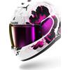 Shark CASCO INTEGRALE D-SKWAL 3 MAYFER WHITE VIOLET ANTHRACITE SHARK HELMETS : Taglia Int - XS
