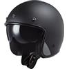 LS2 CASCO JET LS2 OF601 BOB II SOLID MATT BLACK-06 LS2 : Taglia Int - M