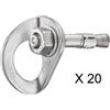 Petzl Coeur Bolt Steel 20-Pack placchetta e chiodo