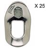 Petzl Coudee piastrina speleologia 25-Pack