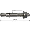 Raumer Hang Fix inox M8C chiodo singola espansione Ø8x60 mm