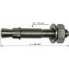 Raumer Hang Fix inox M10C Ø10x66mm tassello meccanico