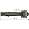 Raumer Hang Fix inox M10C Ø10x66mm tassello meccanico versione Marina