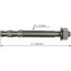 Raumer Hang Fix inox M12XL Ø12x120mm chiodo doppia espansione versione Marina